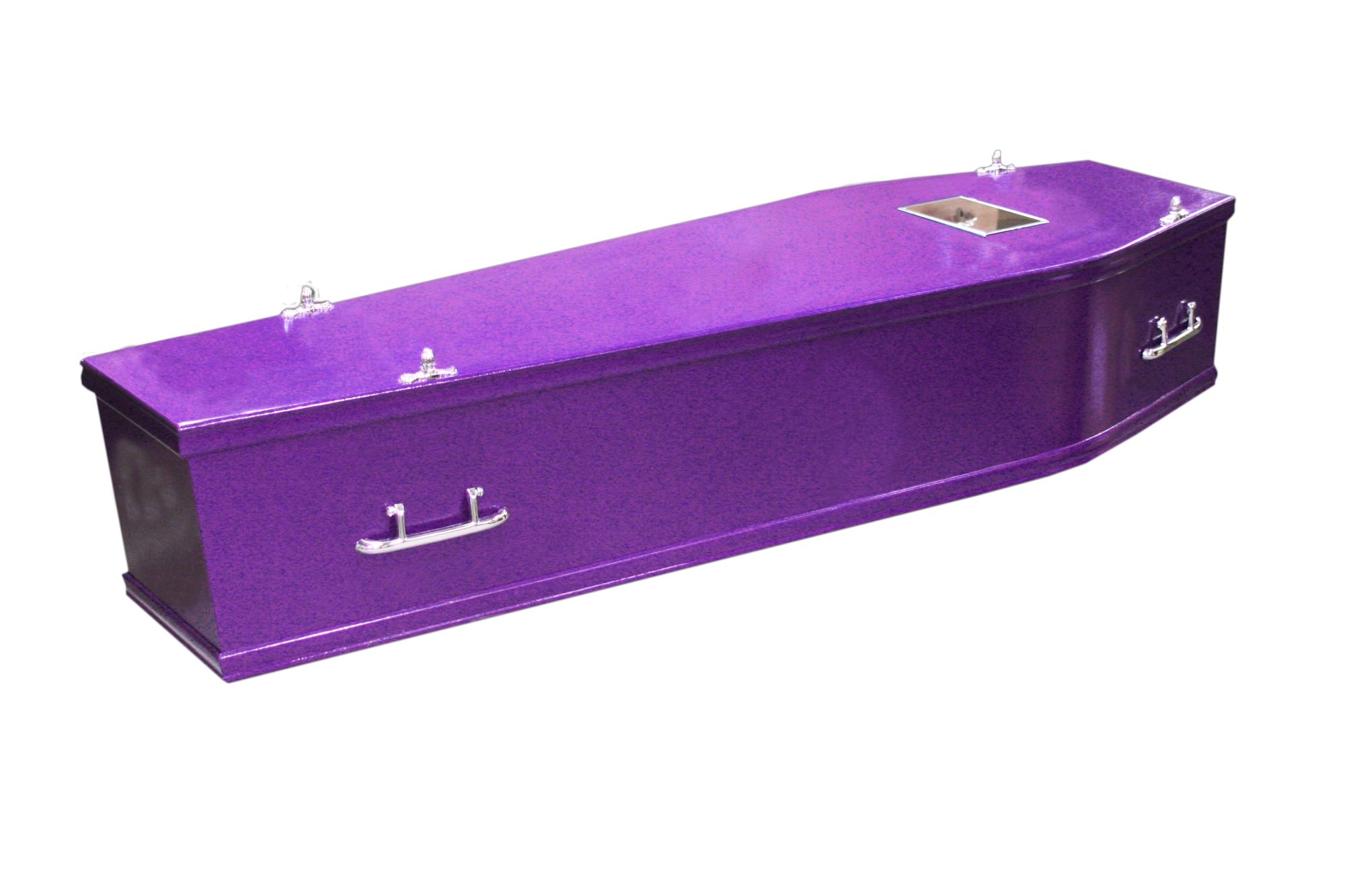 Plain purple coffin